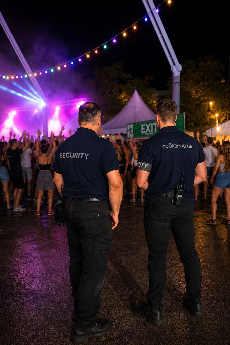 Safe4Sure security en coördinator tijdens een festival