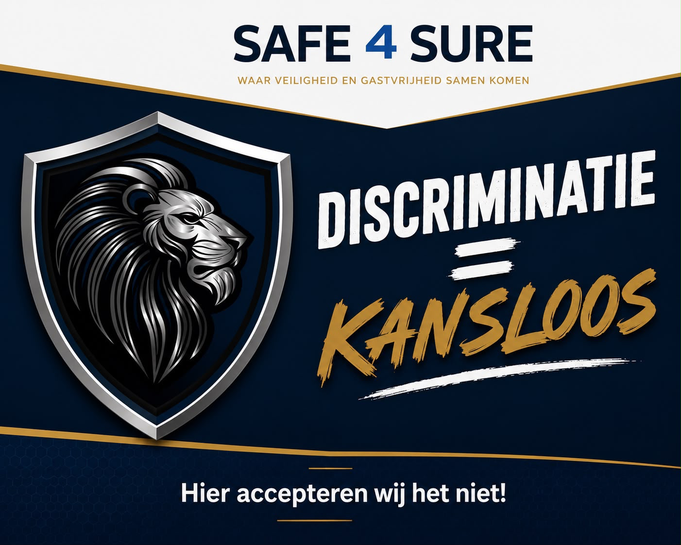 Discriminatie is kansloos